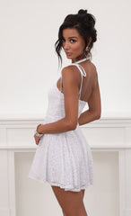 One shoulder Lace A-line Dress