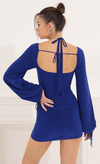 Long Sleeve Bodycon Dress in Navy