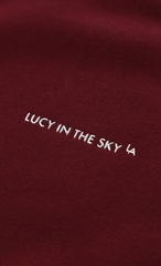Cinchable Cuff Lucy Sweatpants in Burgundy