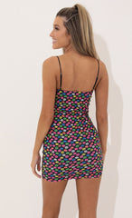Bodycon Dress in Black Kiss