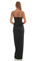 Corset Maxi Dress in Black